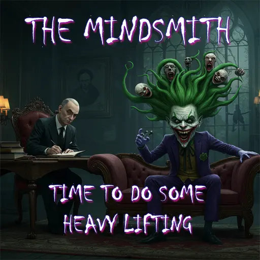 image for a new game called Mindsmith where you use your wits instead of weapons