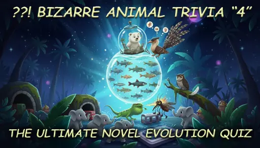 How much do you know about real-life animal upgrades? Illustration of bizarre animals trivia quiz 3